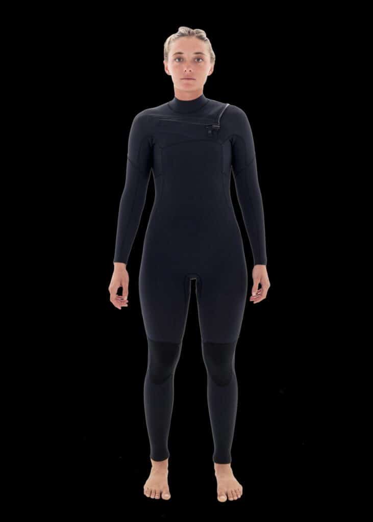 needessentials wetsuits womens front zip steamer