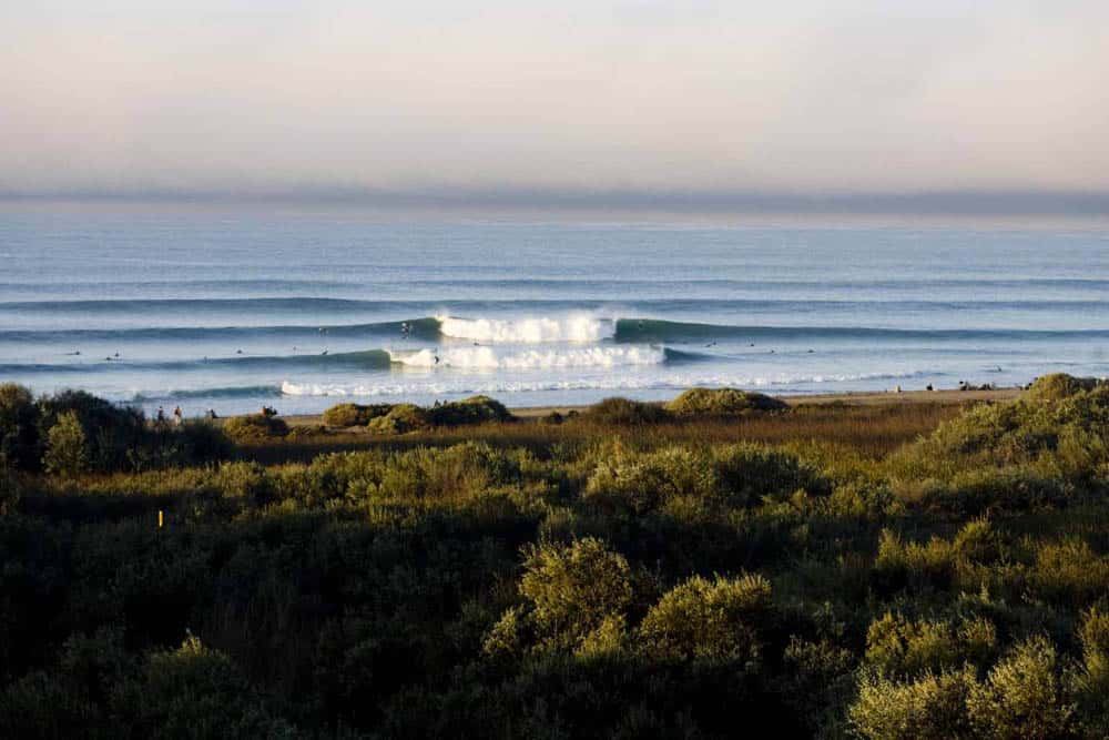 best places to learn to surf in california - lower trestles