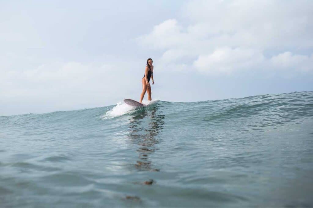 Puerto Vallarta surfing girl
