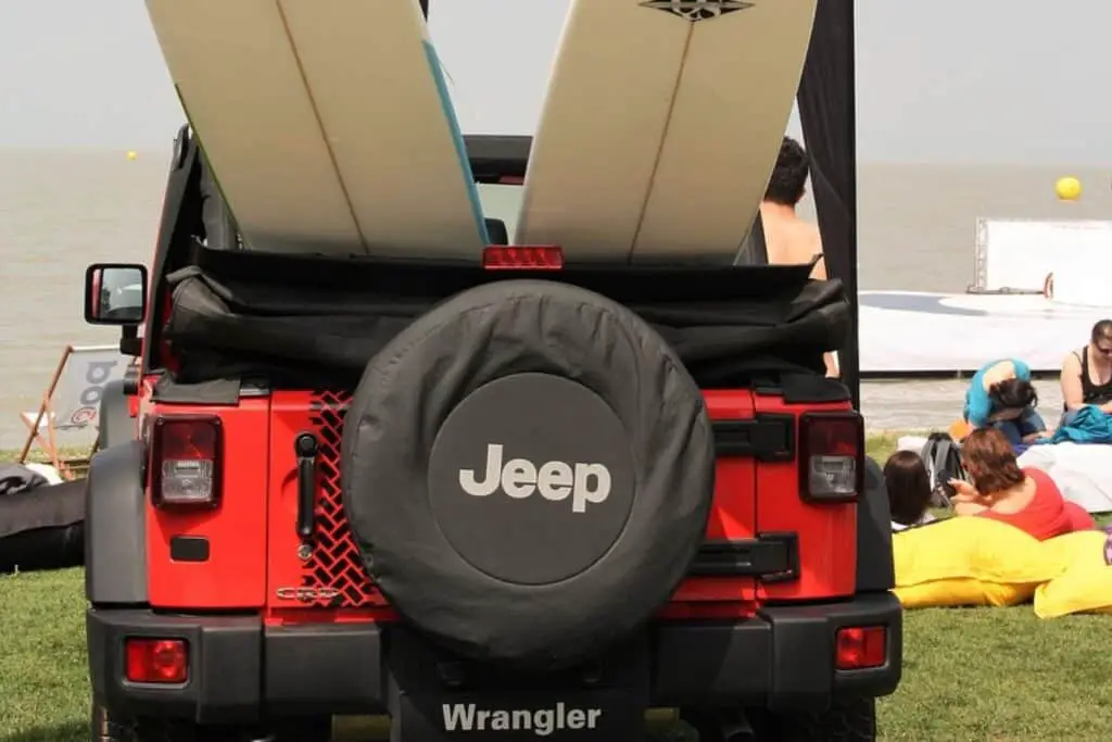 Jeep Wrangler for surfers
