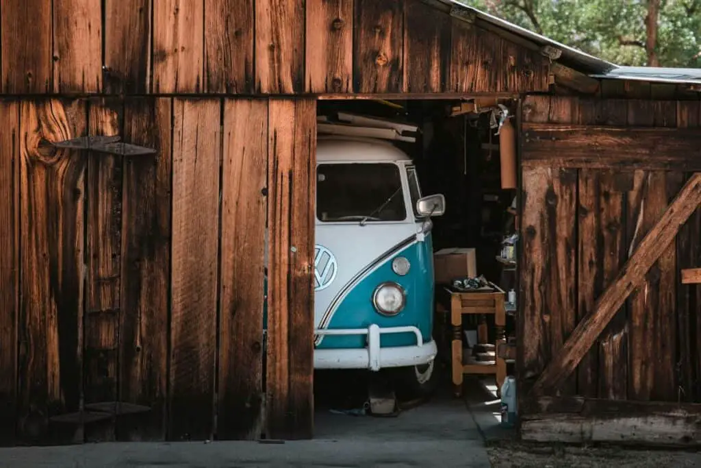 Volkswagen camper van transporter for surfers